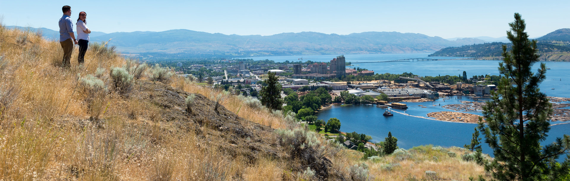 View over downtown Kelowna